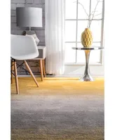 nuLoom Ombre Shag HJOS01A Yellow 4' x 6' Area Rug