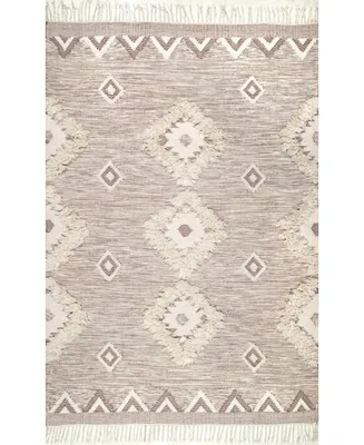 nuLoom Savannah SPMO01B Beige 7'6" x 9'6" Area Rug