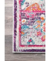 nuLoom Kiyoko RZBD59B Pink 2'8" x 8' Runner Rug