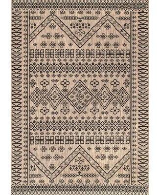 nuLoom Kandace OWDN24C Brown 5'3" x 7'6" Outdoor Area Rug