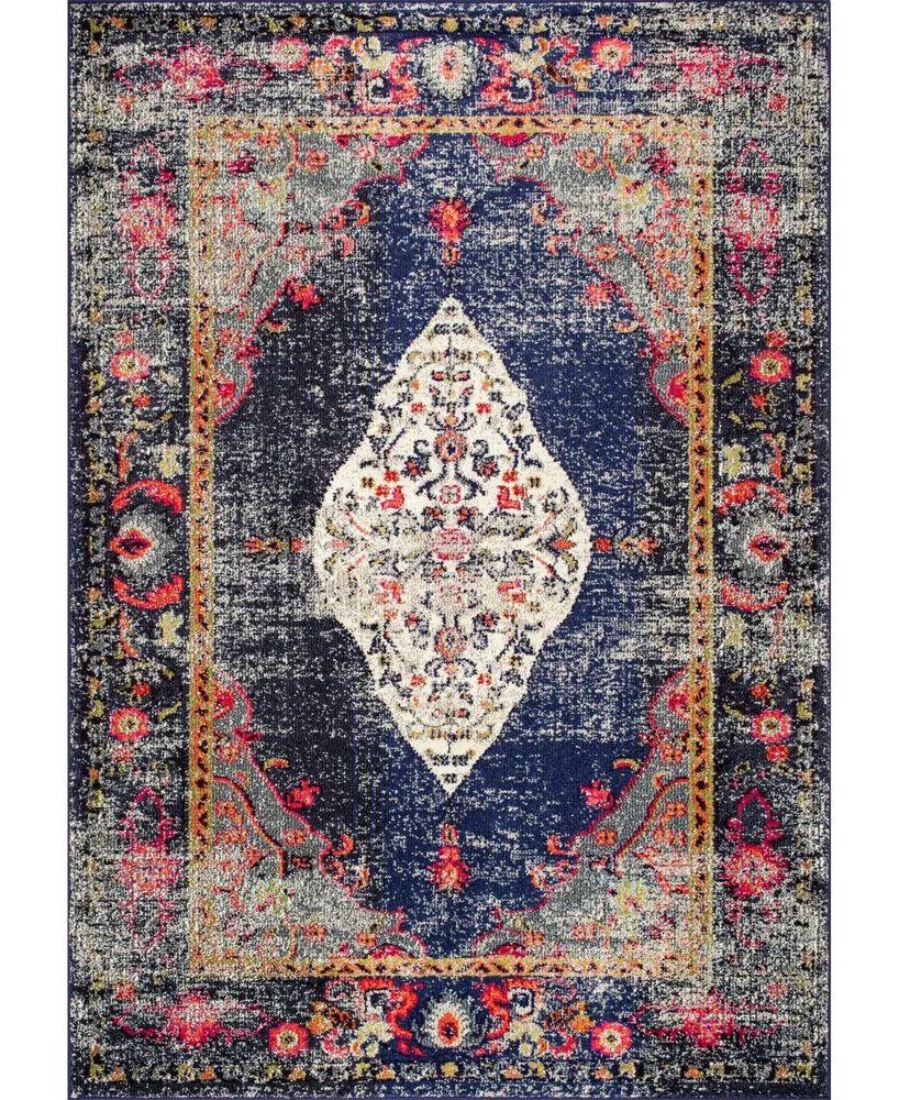 nuLoom Veronica KKCB26B Navy 4' x 6' Area Rug