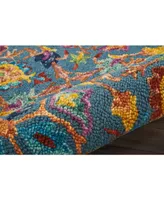 Nourison Home Vivid VIV08 Teal 8' x 10'6" Area Rug