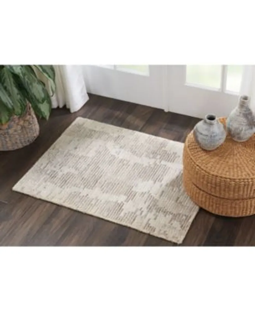 Nourison Home Ellora Ell01 Ivory Gray Rug