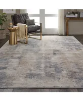 Nourison Home Rustic Textures RUS05 Beige and Gray 7'10" x 10'6" Area Rug