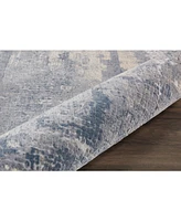 Nourison Home Rustic Textures RUS06 Gray and Beige 3'11" x 5'11" Area Rug