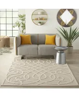 Nourison Home Cozumel CZM04 Cream 4' x 6' Outdoor Area Rug