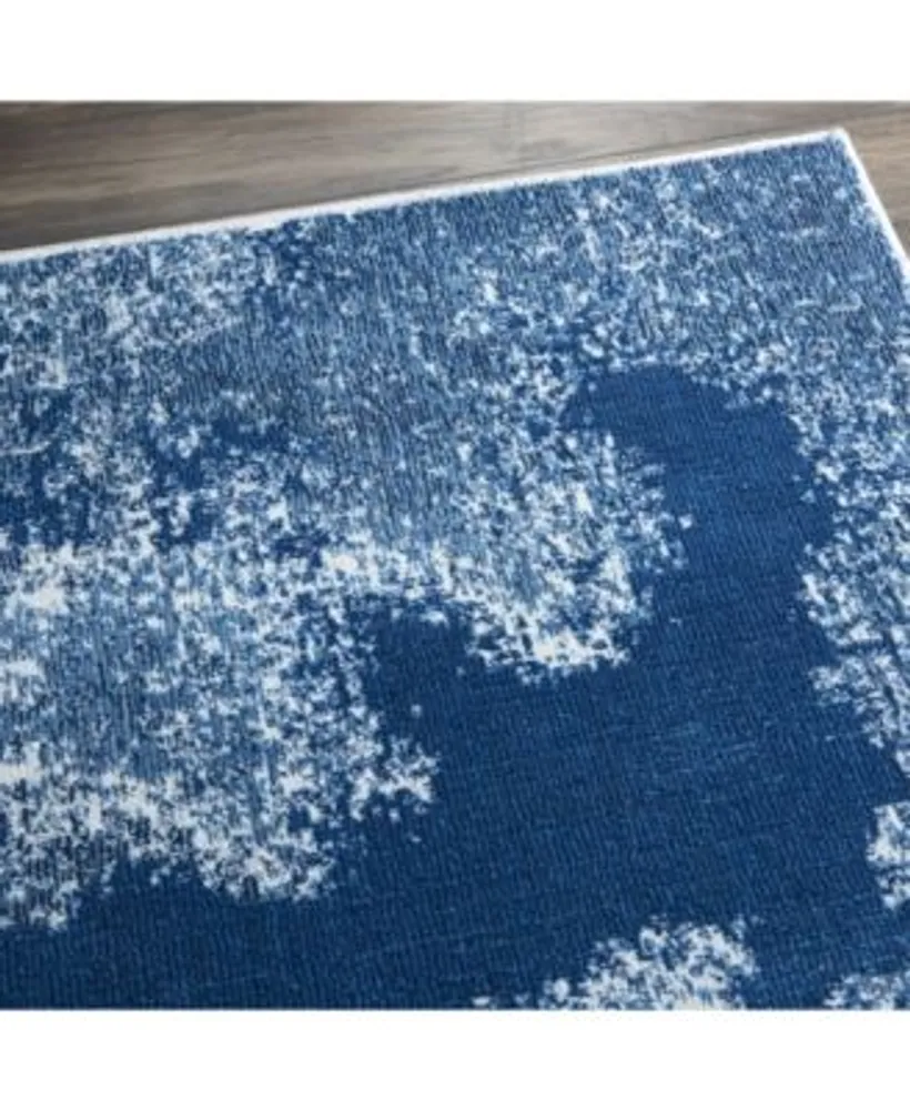 Nourison Home Etchings Etc03 Blue Rug