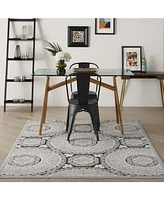 Nourison Home Key Largo KLG03 Gray 5'3" x 7'3" Outdoor Area Rug