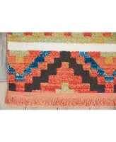 Nourison Home Navajo NAV04 Orange 3'11" x 6'2" Area Rug