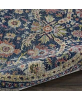 Nourison Home Ankara Global Anr13 Navy Multi Rug