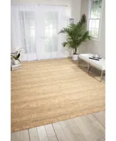 Nourison Home Silken Allure SLK23 Sand 5'6" x 8' Area Rug