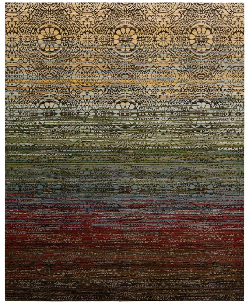 Closeout! Nourison Home Rhapsody RH002 Multi 7'9" x 9'9" Area Rug