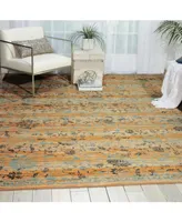 Closeout! Nourison Home Rhapsody RH013 Caramel 7'9" x 9'9" Area Rug