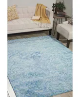 Nourison Home Gemstone GEM05 Aqua 3'9" x 5'9" Area Rug