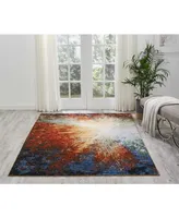 Nourison Home Chroma CRM02 Paprika 5'6" x 8' Area Rug