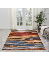 Nourison Home Chroma CRM04 Paprika 5'6" x 8' Area Rug