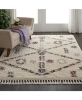 Nourison Home Denmark Shag DNK01 Ivory 4' x 6'3" Area Rug