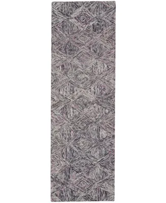 Nourison Home Interlock LNK01 Gray 2'3" x 7'6" Runner Rug