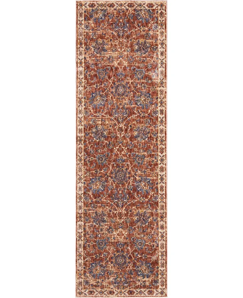 Nourison Home Lagos LAG02 Brick 2'3" x 7'6" Runner Rug