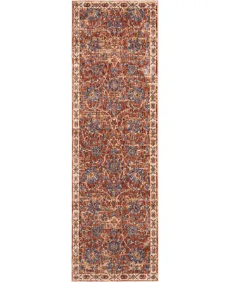 Nourison Home Lagos LAG02 Brick 2'3" x 7'6" Runner Rug