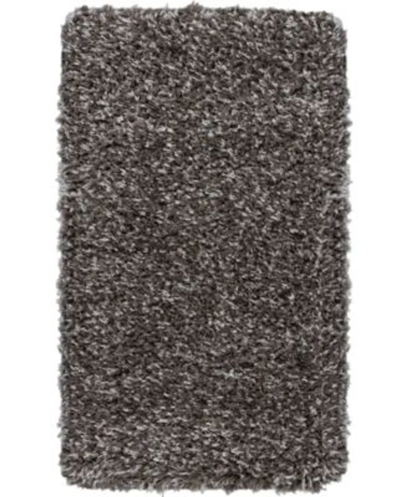 Nourison Home Luxe Shag Lxs01 Charcoal Rug