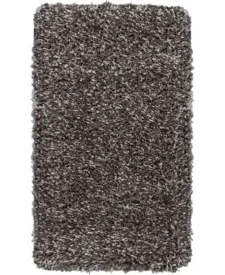 Nourison Home Luxe Shag Lxs01 Charcoal Rug