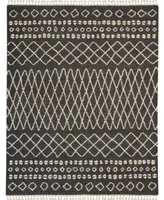 Closeout! Nourison Home Moroccan Shag MRS02 Charcoal 7'10" x 10'6" Area Rug