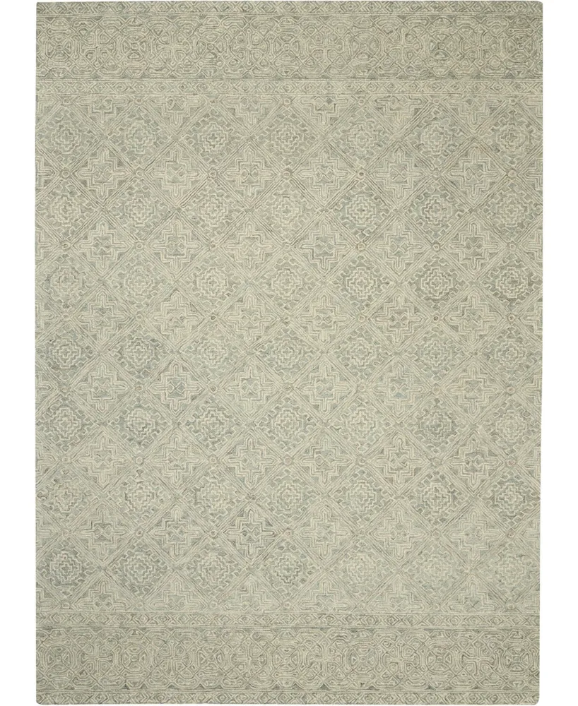 Nourison Home Azura AZM01 Ivory and Gray 8' x 11' Area Rug