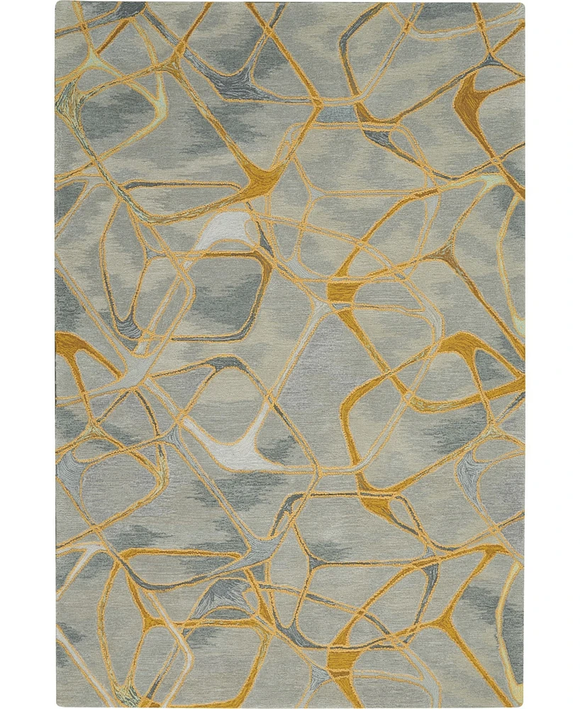 Nourison Home Symmetry SMM05 Gray 5'3" x 7'9" Area Rug
