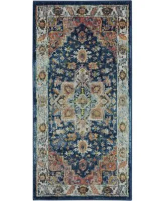 Nourison Home Ankara Global Anr11 Blue Multi Rug