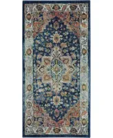 Nourison Home Ankara Global Anr11 Blue Multi Rug