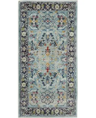 Nourison Home Ankara Global Anr14 Teal Multi Rug