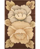 Nourison Home Tropics TS09 Brown 3'6" x 5'6" Area Rug