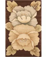 Nourison Home Tropics Ts09 Brown Rug