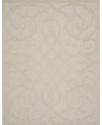 Nourison Home Cozumel CZM04 Cream 8'10" x 11'10" Outdoor Area Rug