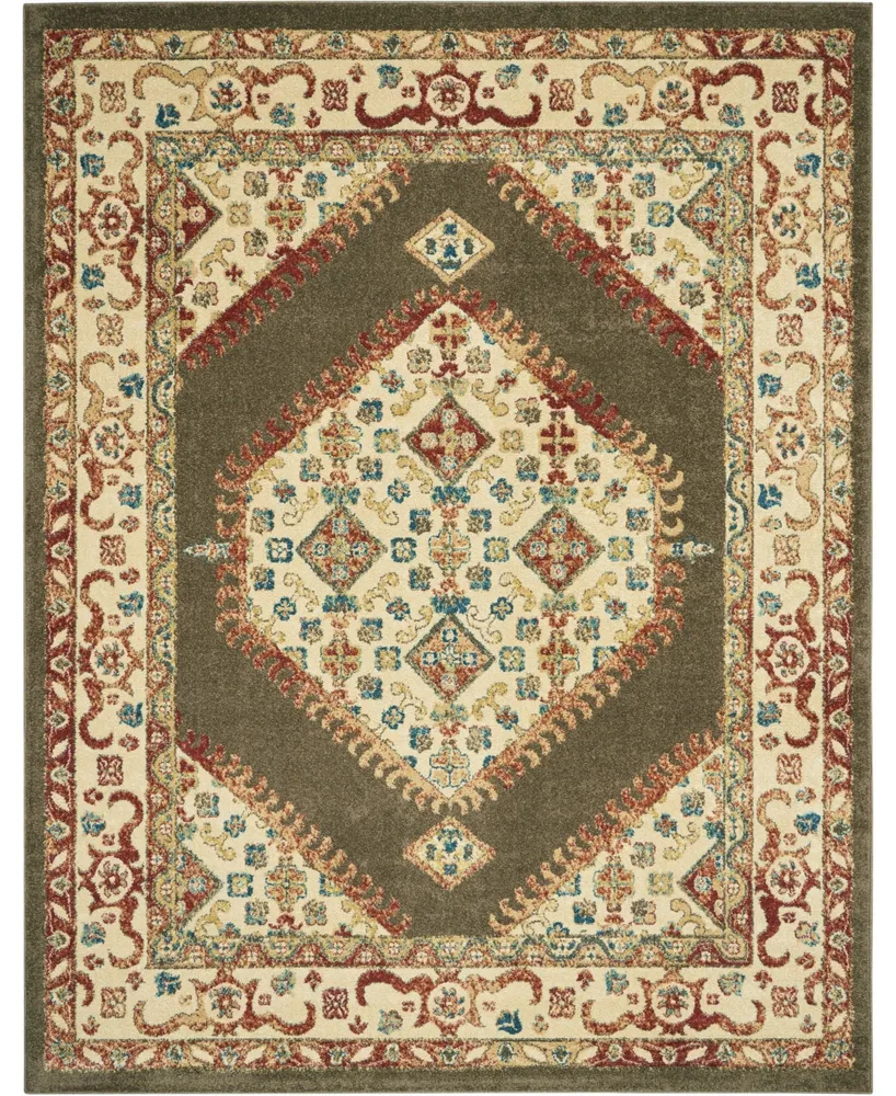 Nourison Home Traditional Antique TRQ03 Brown 8' x 11' Area Rug