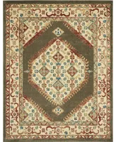 Nourison Home Traditional Antique TRQ03 Brown 8' x 11' Area Rug