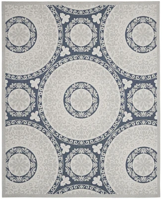 Nourison Home Key Largo KLG03 Blue 4' x 6' Outdoor Area Rug
