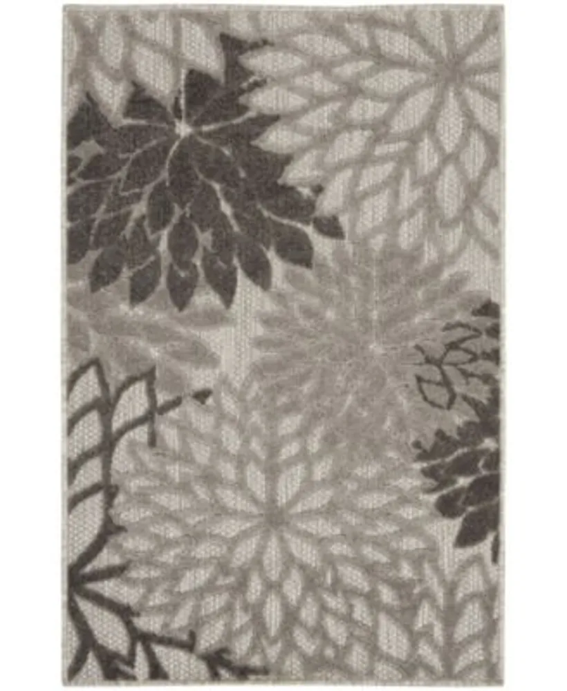 Nourison Home Aloha Alh05 Silver Rug