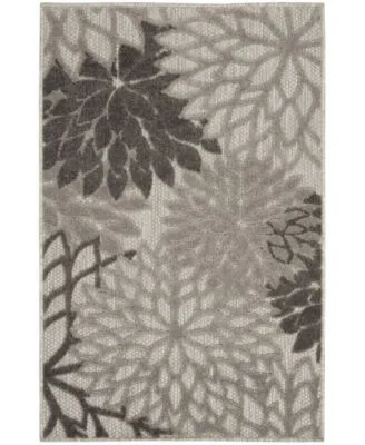 Nourison Home Aloha Alh05 Silver Rug