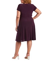 R & M Richards Plus Cascade Dress
