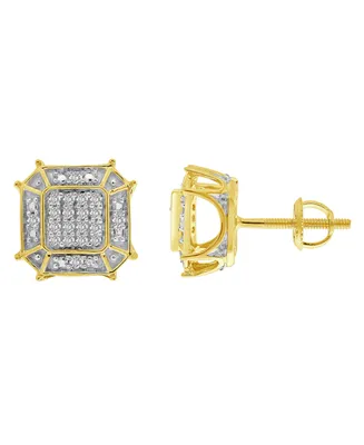 Men's Diamond (1/6 ct.t.w.) Earring in 10K Yellow Gold