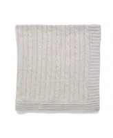 Baby Mode Signature Baby Boys and Girls All Cotton Cable Knit Blanket