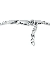 Giani Bernini Double Chain Link Ankle Bracelet Sterling Silver and 18k Over Silver, Created for Macy's