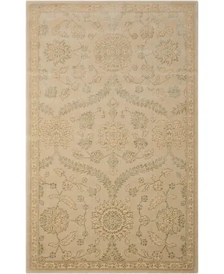 Nourison Home Luminance LUM04 Cream and Mint 3'5" x 5'5" Area Rug