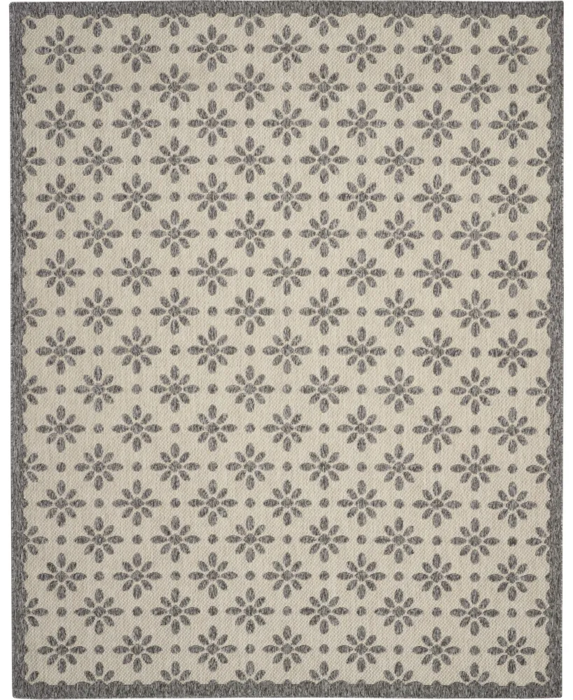 Nourison Home Cozumel CZM03 Cream 7'10" x 9'10" Outdoor Area Rug