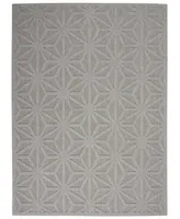 Nourison Home Cozumel CZM01 Silver 4' x 6' Outdoor Area Rug