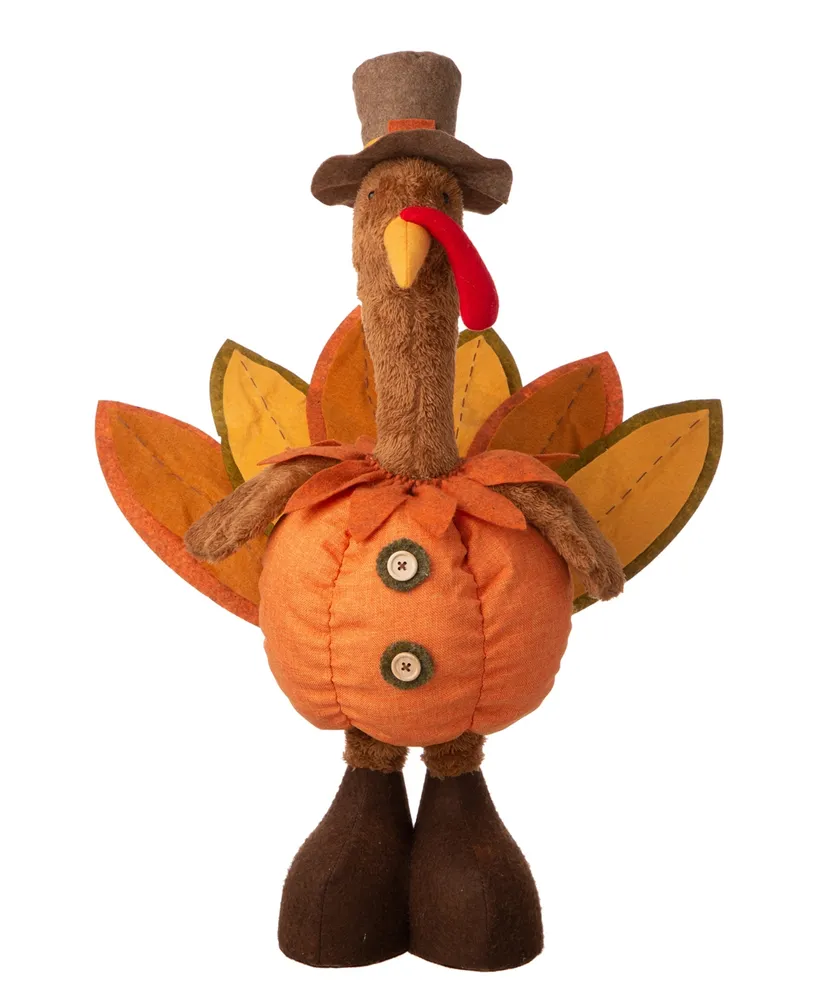 Glitzhome Turkey Standing Decor with Telescoping Legs