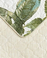 Closeout! Tommy Bahama Home Fiesta Palms Cotton Reversible 2-Piece Quilt Set, Twin