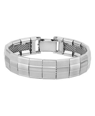 2028 Silver-Tone Wide Link Bracelet